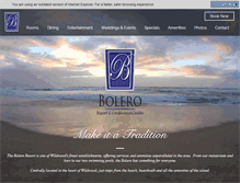 Tablet Screenshot of boleroresort.com